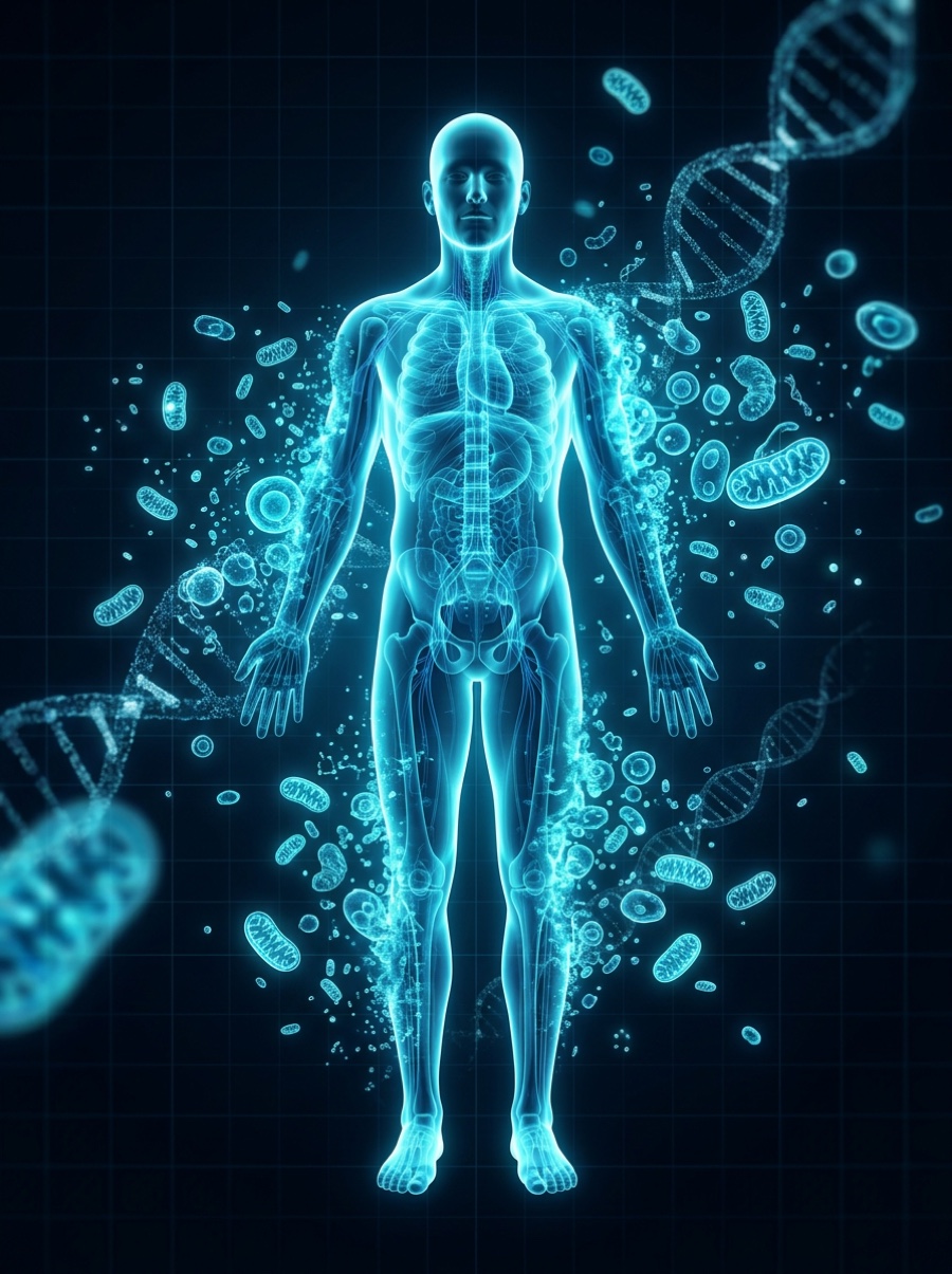 Anatomical bio-scan of the Cellular Health & Longevity