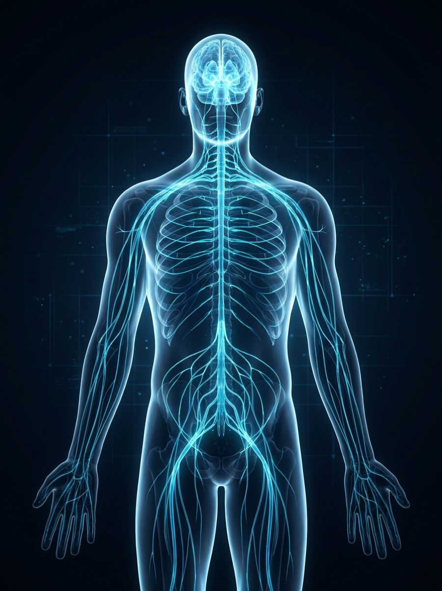 Anatomical bio-scan of the The Nervous System