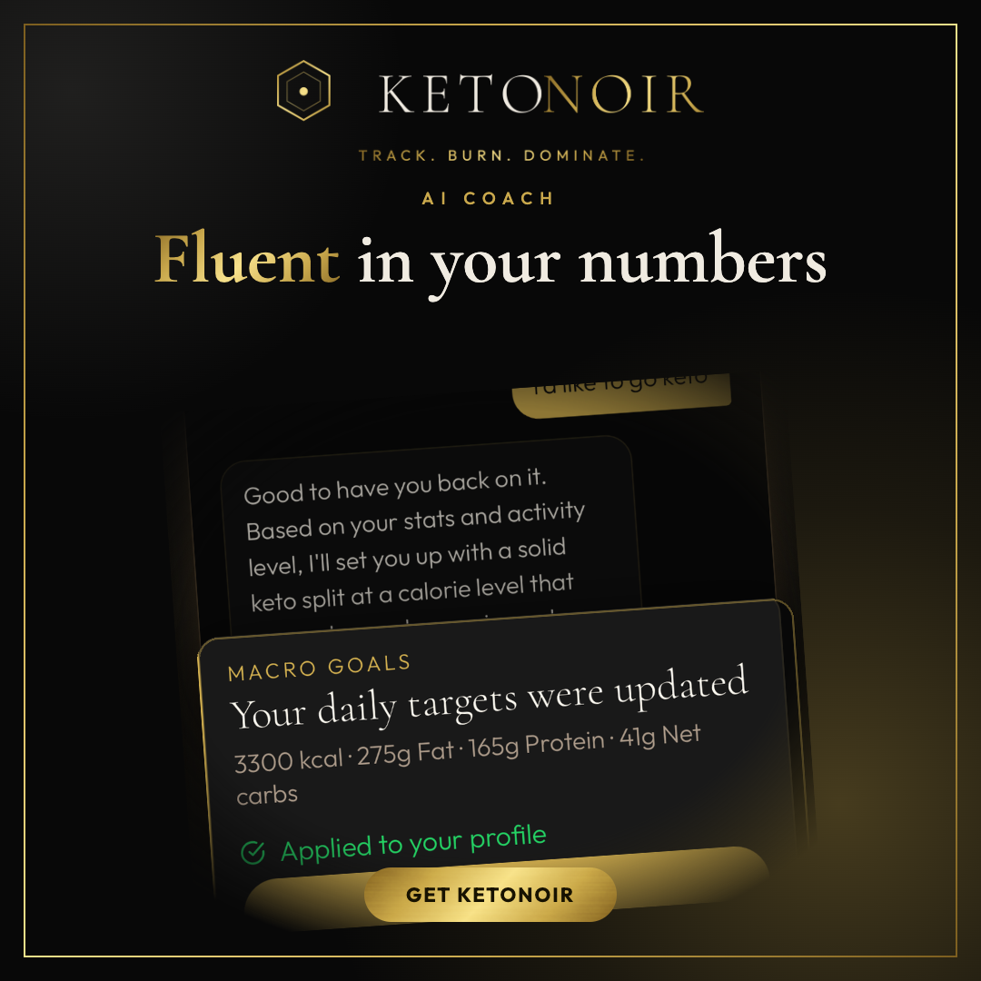 KetoNoir macro tracking interface